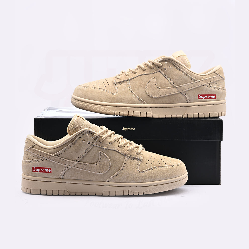 DUNK LOW X SUP - BEIGE ( REAL SUEDE )