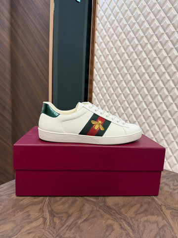GUCC ACE SNEAKER - WHITE BEE
