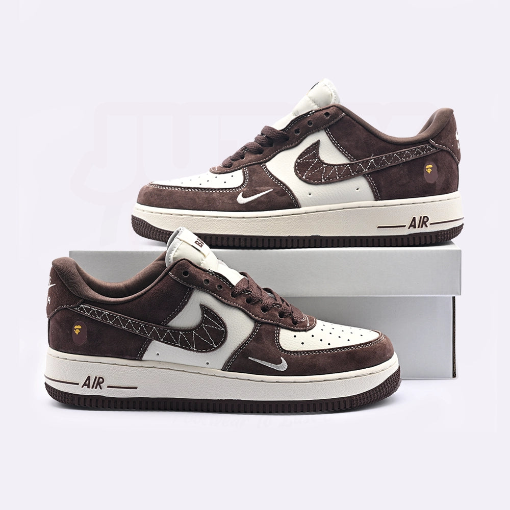 AIRFORCE 1 - BROWN SUEDE (CUSTOMIZED)