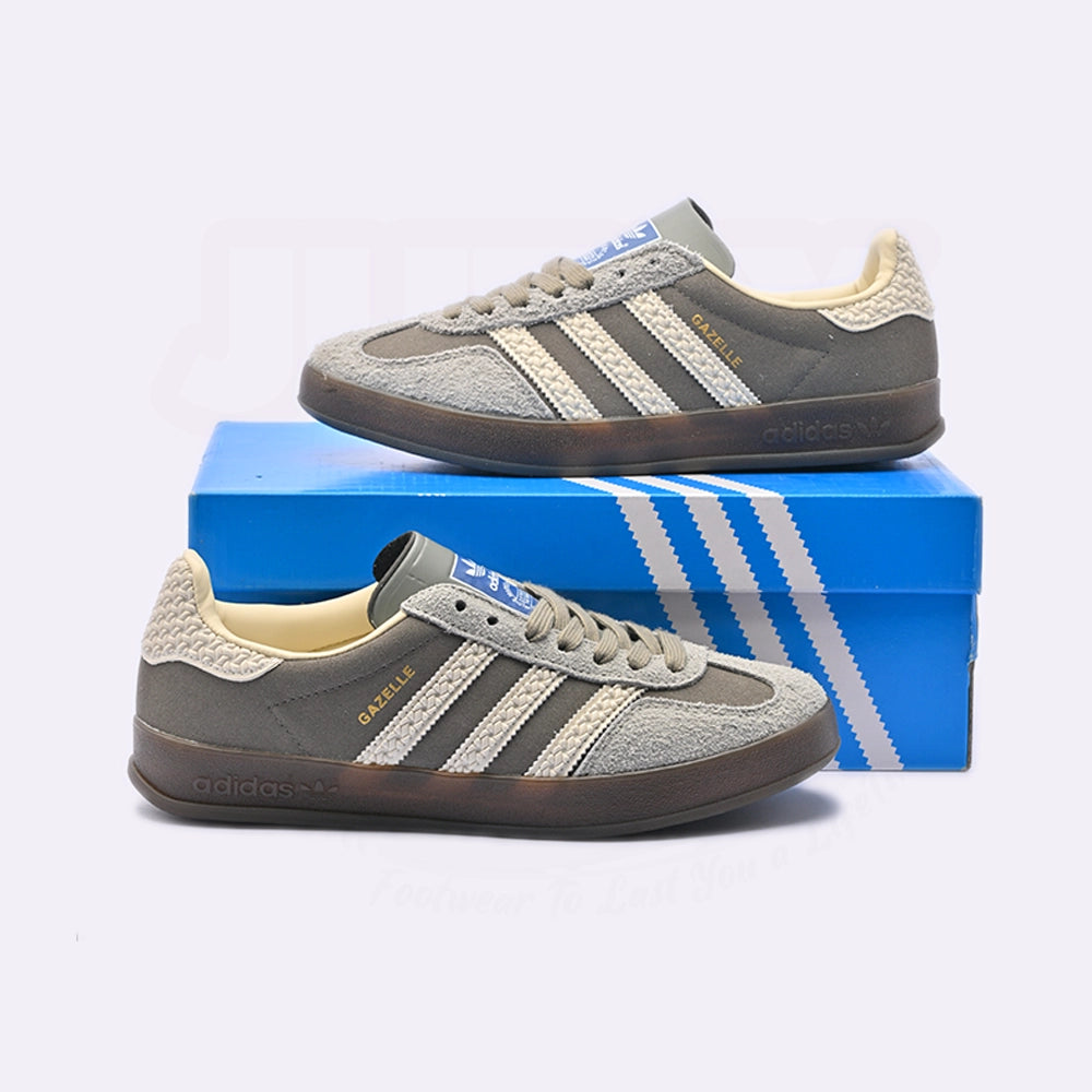 GAZELLE - GREY ( REAL SUEDE)