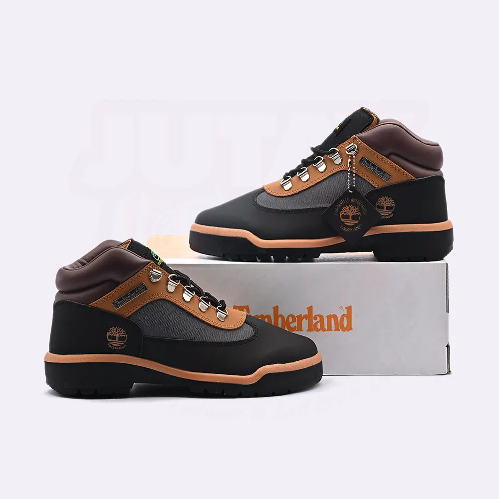 TIMBS FIELD BOOT - BLACK BROWN
