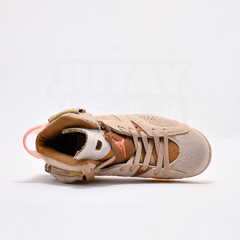 AJ 6 - BRITISH KHAKI ( REAL SUEDE)