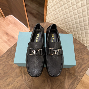 PRAD LEATHER LOAFER - BLACK (SA032)