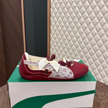 SPEEDCAT BALLET LACE - RUBY MAROON