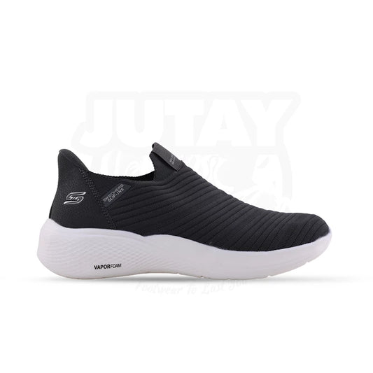 SKECHERS VAPORFOAM (SLIPIN) - BLACK WHITE (216180)