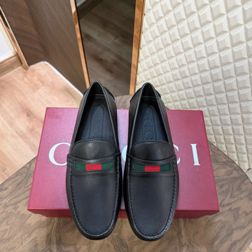 GUCC LEATHER LOAFER - BLACK (G003)