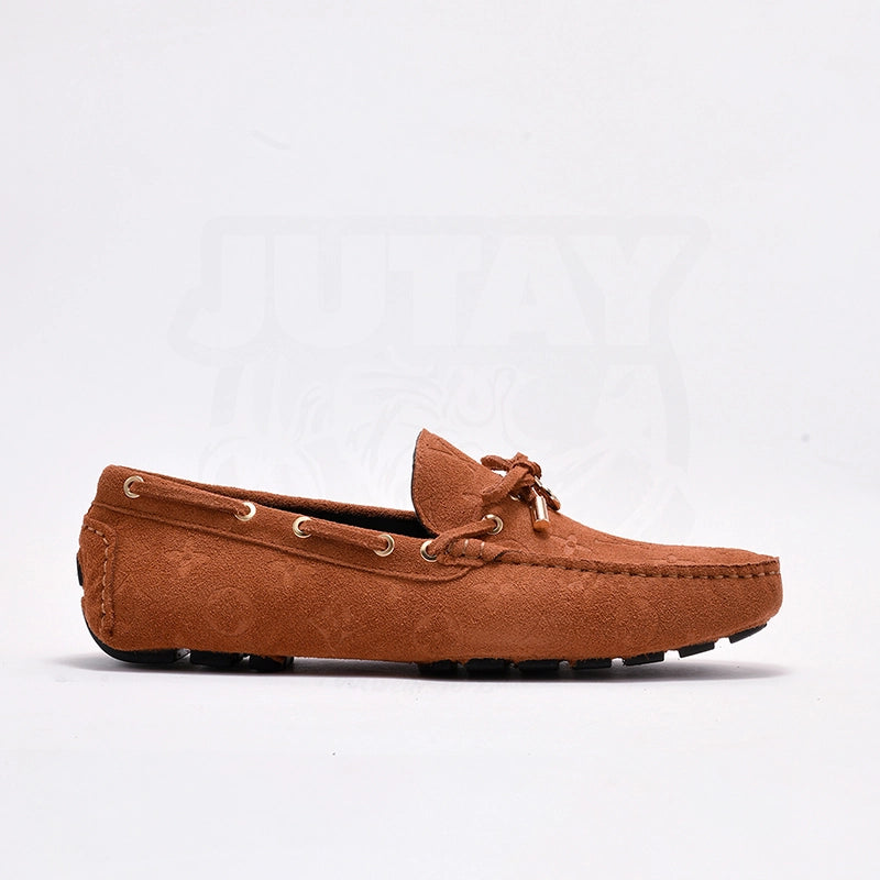 L V LOAFER- BROWN (SUEDE)