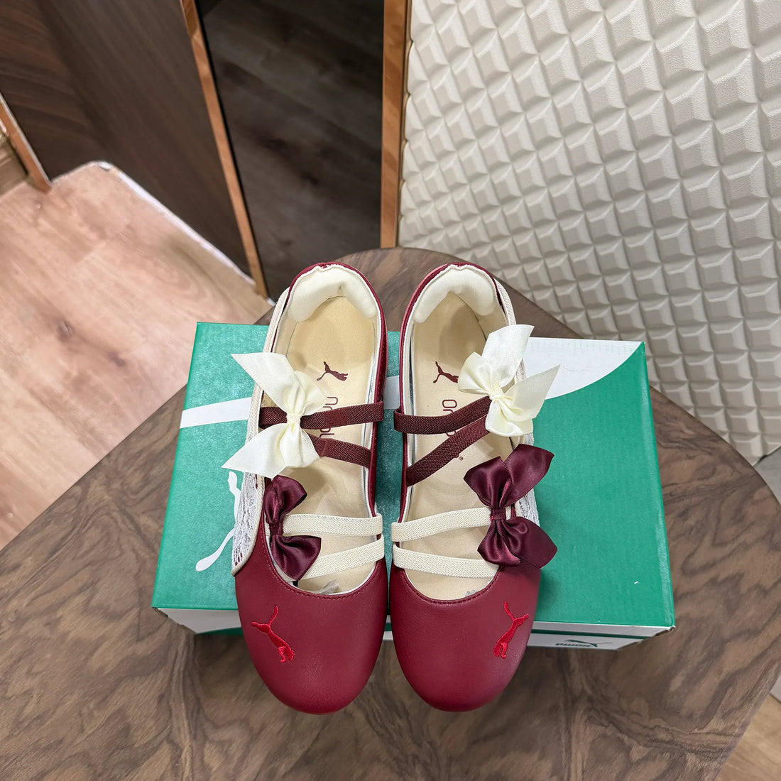 SPEEDCAT BALLET LACE - RUBY MAROON