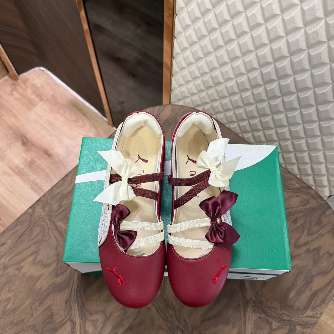 SPEEDCAT BALLET LACE - RUBY MAROON