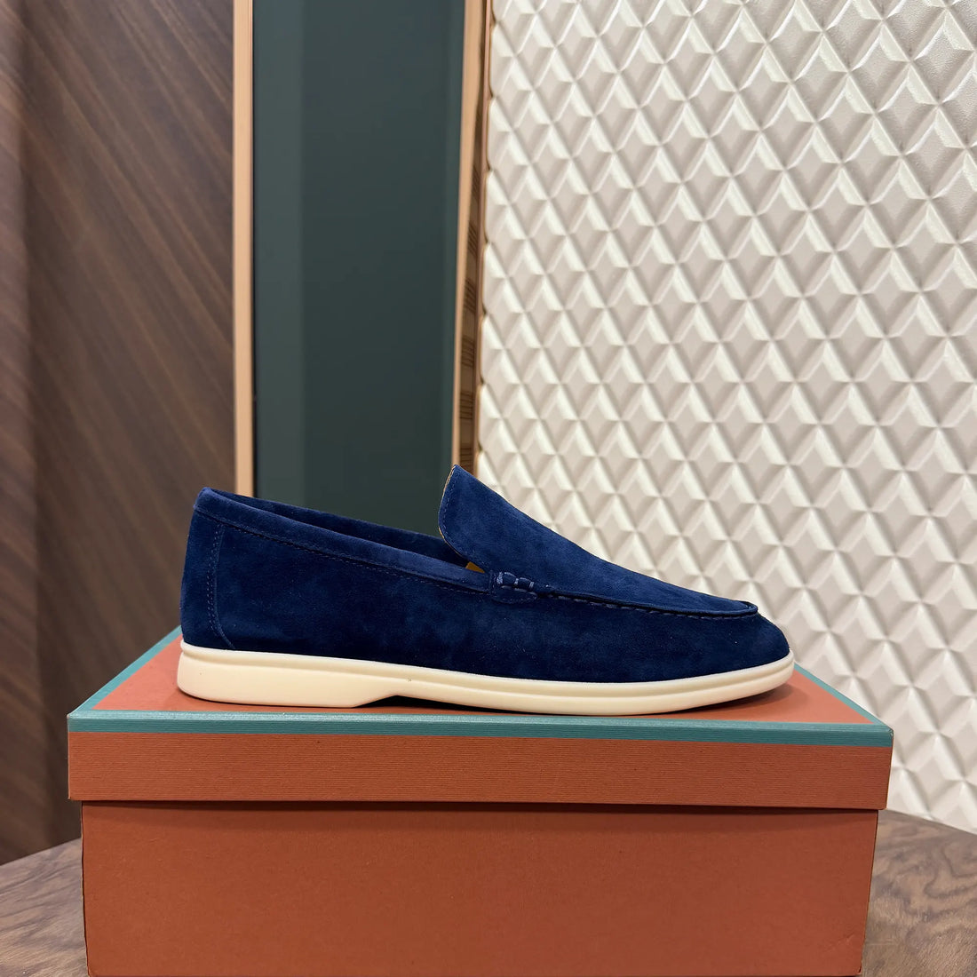 LP LOAFER - NAVY (REAL SUEDE)