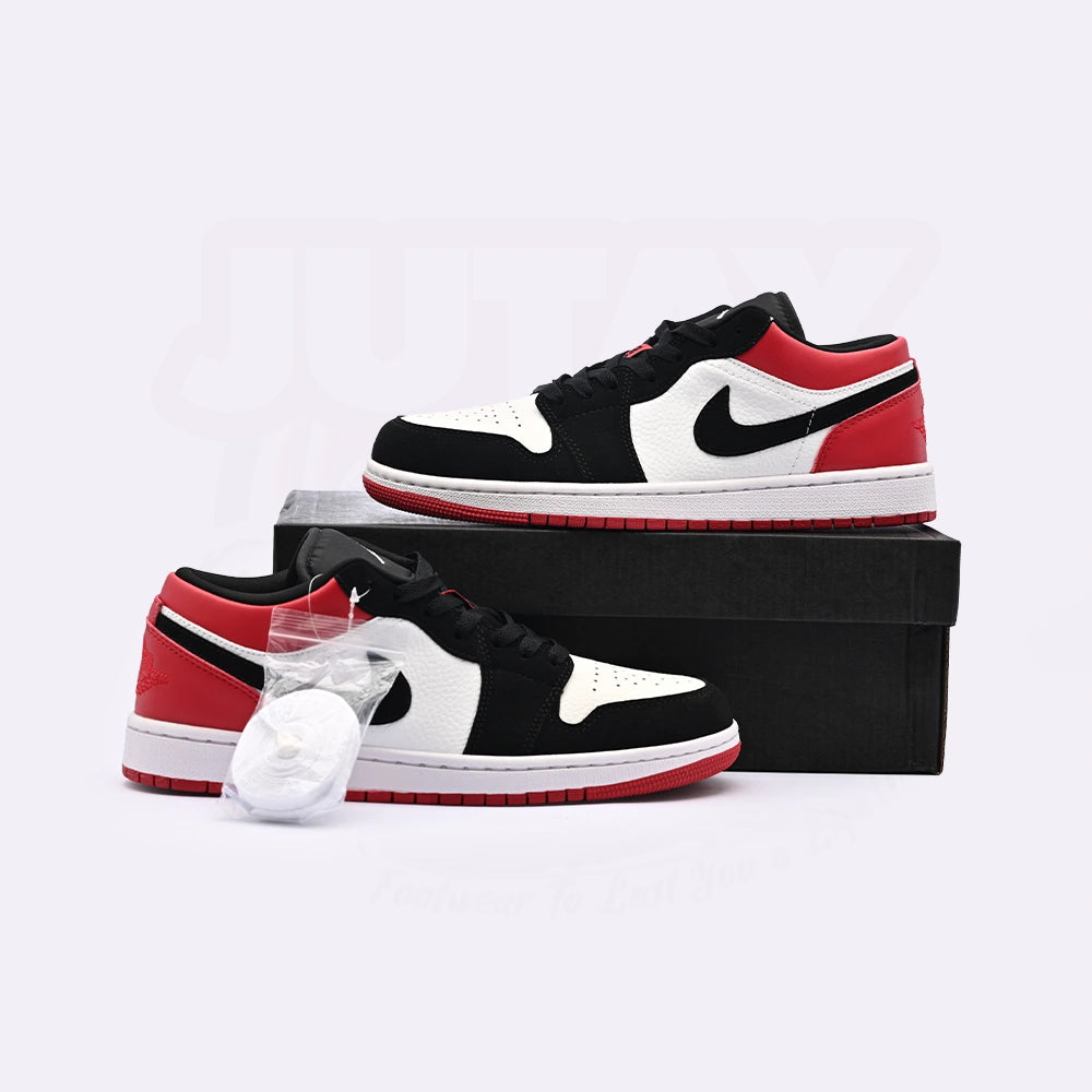 AJ 1 LOWS - BLACK TOE ( PREMIUM)
