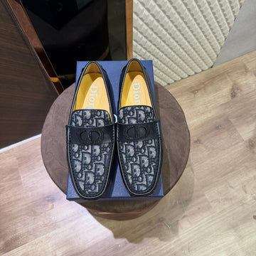 DIO LEATHER LOAFER - BLACK BEIGE (SA100)