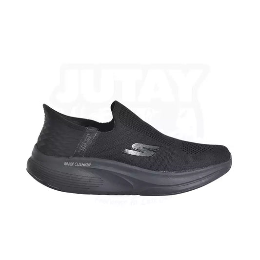 SKECHER MAX CUSHION SLIPIN -ALL BLACK