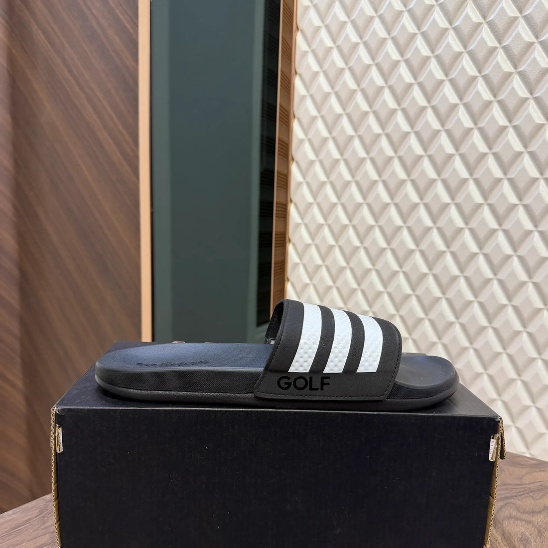 CLOUDFOAM SLIDES - BLACK WHITE (GOLF)