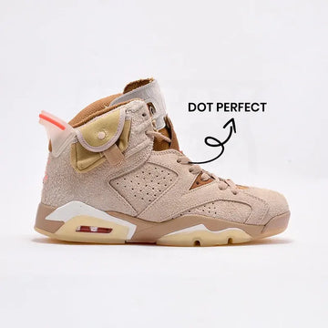 AJ 6 - BRITISH KHAKI ( REAL SUEDE)