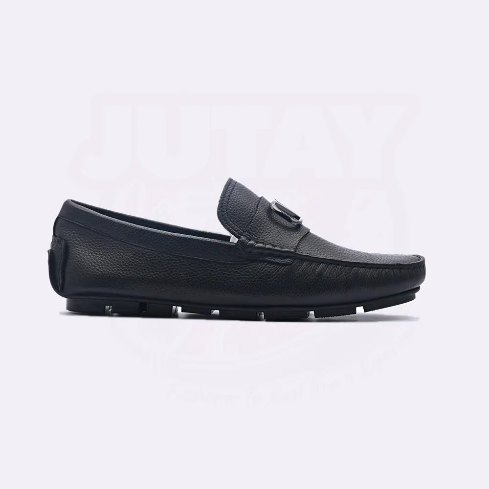 VALEN LEATHER LOAFER - BLACK (SA007)