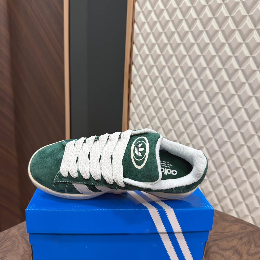 CAMPUS - DARK GREEN ( REAL SUEDE)