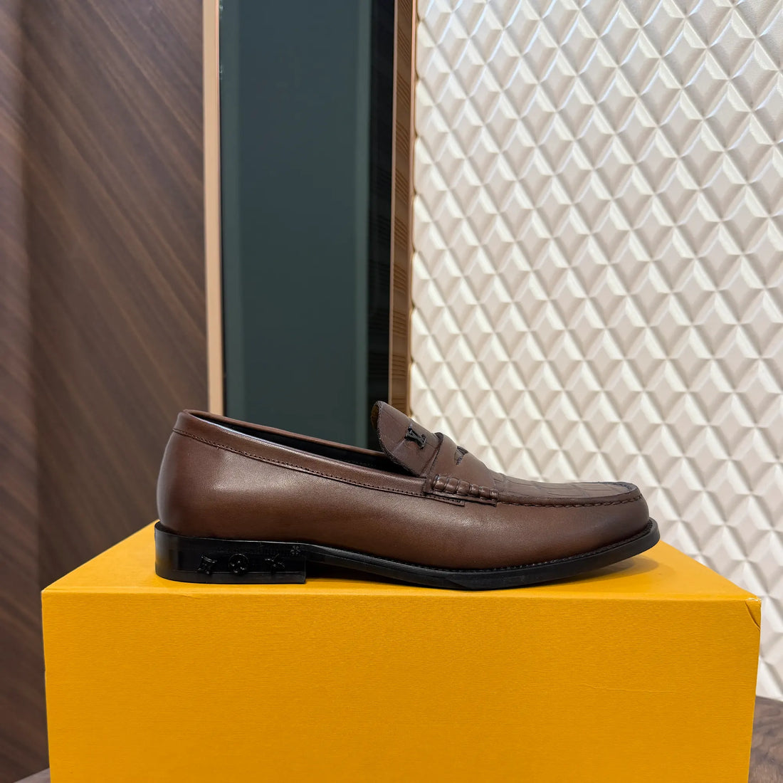 LOUI MAJOR LOAFER - BROWN CROCODILE (SA053)