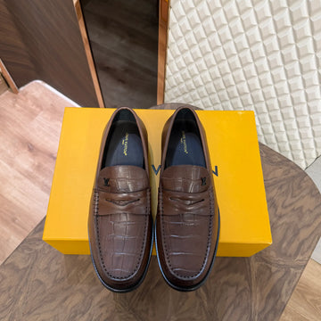 LOUI MAJOR LOAFER - BROWN CROCODILE (SA053)