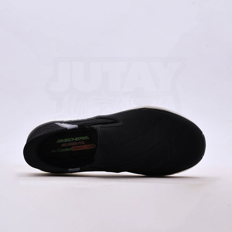 SKECHERS SLIPIN DLUX - BLACK WHITE (23501)