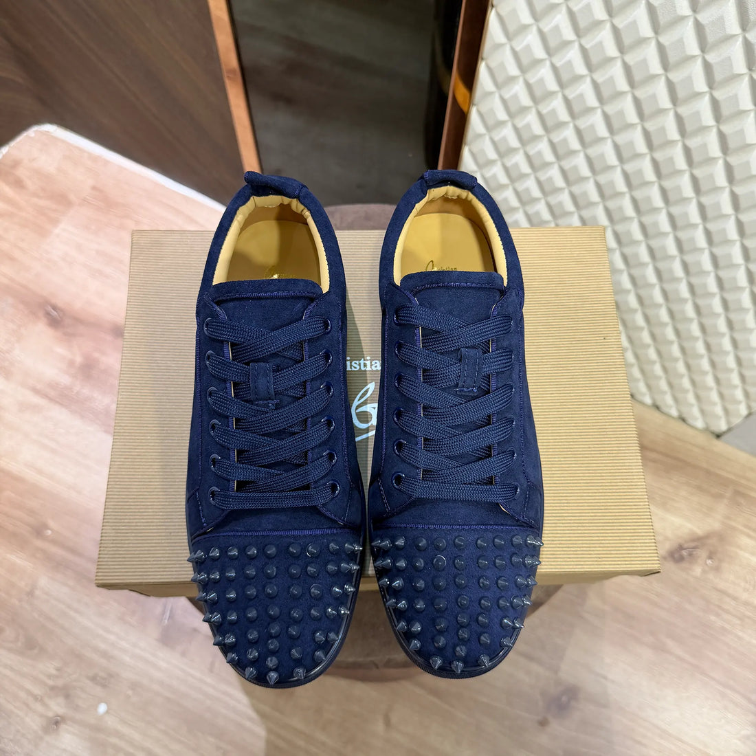 CHRIS LOB SPIKES - NAVY (REAL SUEDE)