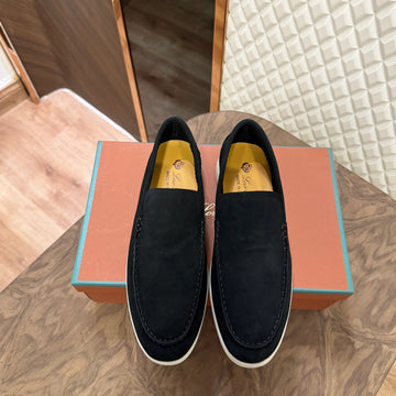 LP LOAFER - BLACK (REAL SUEDE)