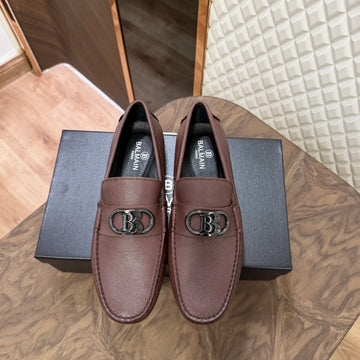 BLM LEATHER LOAFER - BROWN (SA057)