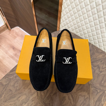 LOUI SUEDE LOAFER - BLACK (5215-5)