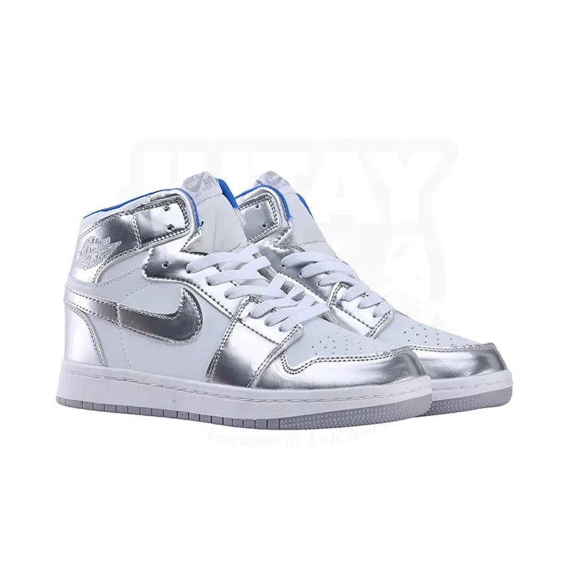 AJ 1 HIGHS - ZOOM SILVER