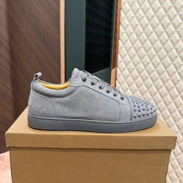 CHRIS LOB SPIKES - GREY (REAL SUEDE)