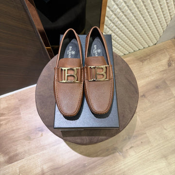 BALM LEATHER LOAFER - BROWN (SA012)