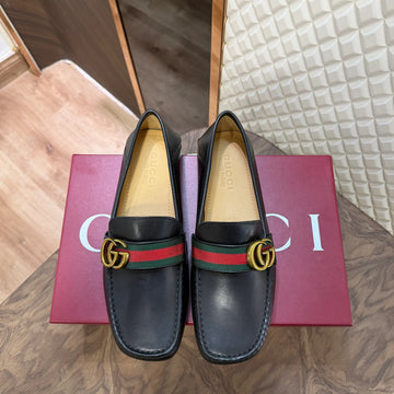 GUCC LEATHER LOAFER - BLACK (G001)