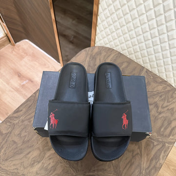 POLO LOGO - BLACK RED (02)
