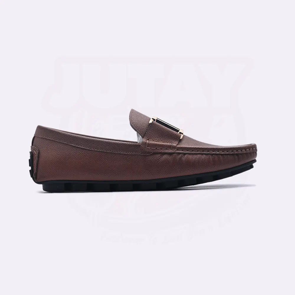 BALM LEATHER LOAFER - BROWN (SA012)