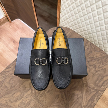 BLM LEATHER LOAFER - BLACK (SA059)