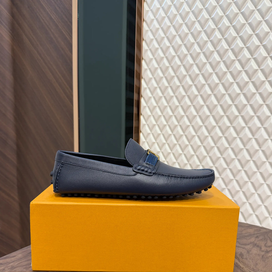 LOUI LEATHER LOAFER - BLUE (5027-2)