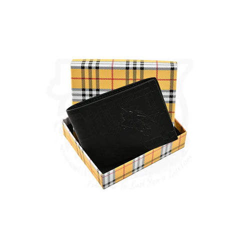 BUR BERRY LOGO EMBOSSED - BLACK