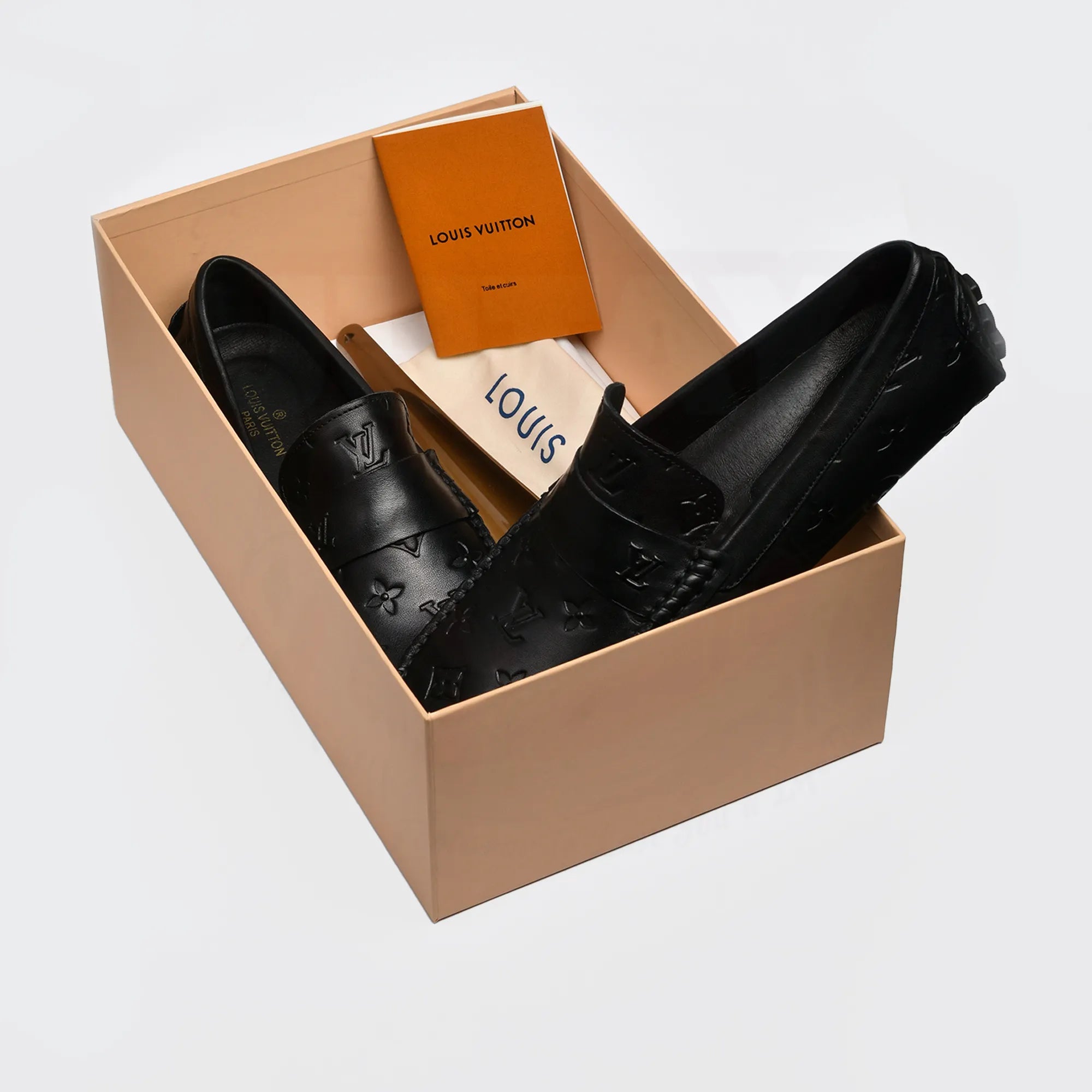 L V LOAFER - BLACK (A002)