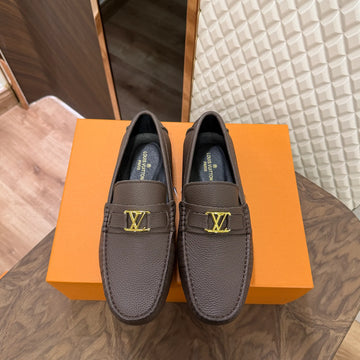 LOUI LEATHER LOAFER - BROWN (SA043)