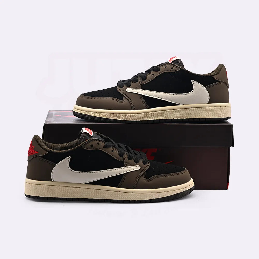 AJ 1 LOWS  - TRAVIS DARK MOCHA (PRM)
