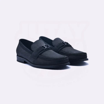 L V MAJOR LOAFER - MATTE BLACK (A1104)