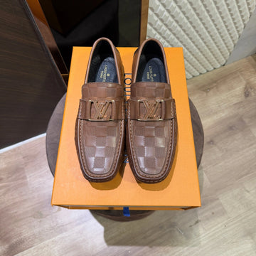 LOUI LEATHER LOAFER - BROWN (SA013)