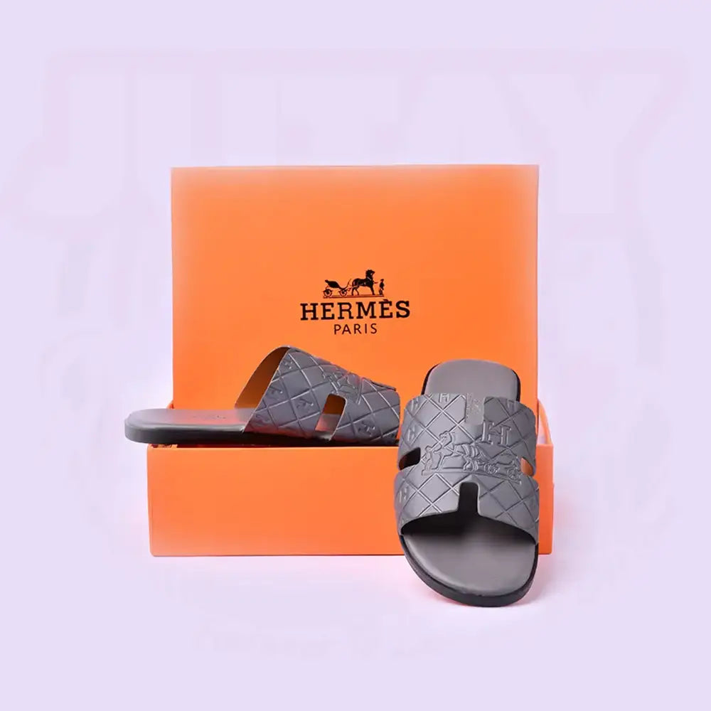 H IZMIR SLIDE - GREY (EMBOSSED)