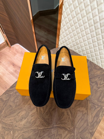 LOUI SUEDE LOAFER - BLACK (5215-5)
