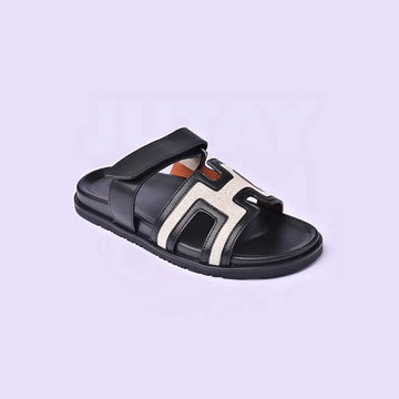 H CHYPRE SANDALS - WHITE BLACK