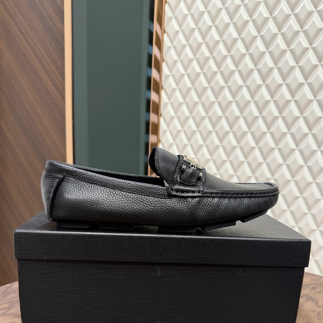 DG LEATHER LOAFER - BLACK (SA033)