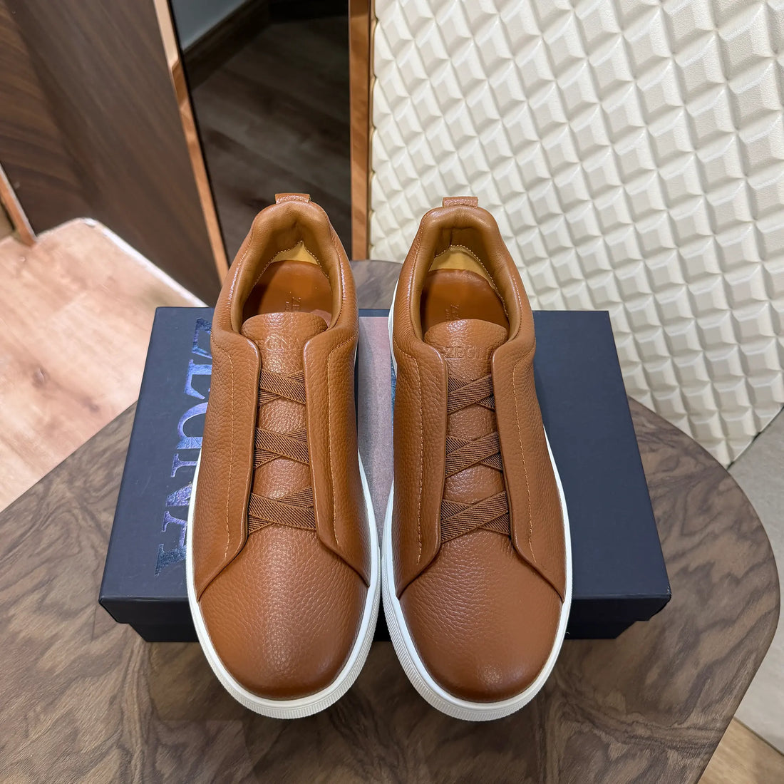 ZEGN TRIPLE STITCH - BROWN