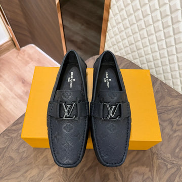 LOUI LEATHER LOAFER - BLACK (0166-13)