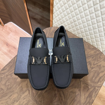 EMP LEATHER LOAFER - BLACK (SA037)