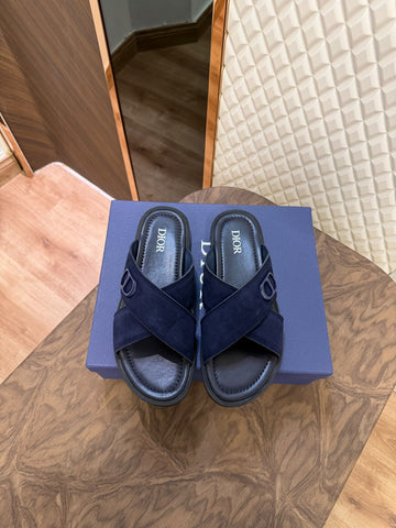 DIO CROSS - NAVY (SUEDE)